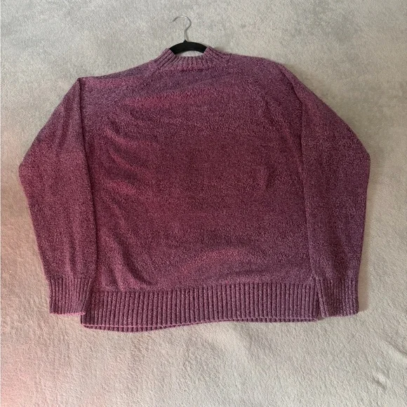WinterSilks Women's 100% Silk Knit
Sweater Size L Purple Long Sleeve
Crewneck - Picture 4 of 9